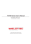 TK700 Series User`s Manual