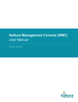 Kaltura Management Console (KMC)