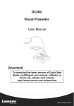 DC260 Visual Presenter User Manual