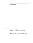 Agilent 83480A User`s Manual