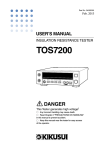 User`s Manual／4.1MB - Kikusui Electronics Corp.