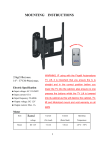 MOUNTING INSTRUCTIONS