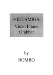Vidi-Amiga Video Fram Gabber manual