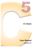 C5 Client User Manual - Serendipity Software