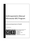 Anthropometric Manual - Minnesota Department of Health