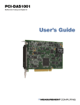 PCI-DAS1001 User`s Manual