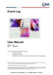 User Manual Event Log