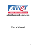 adnet.harmonhomes.com User`s Manual