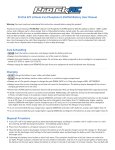 ProTek R/C Lithium Iron Phosphate (LiFeP04) Battery User Manual