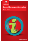General Consumer Information - Vodacom Shop TygerValley Group