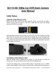 SC114 HD 1080p Car DVR Dash Camera User Manual