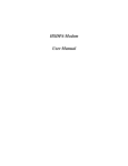 HSDPA Modem User Manual