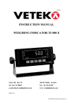 MANUAL TI-500 - Vetek Weighing AB