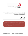 the manual. - University of New Brunswick