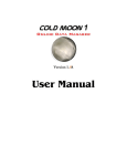 CM v.1.5 User Manual - Cold Moon Software Systems