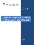 Intellect Integration: External Data Sources User`s Manual
