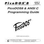 PicoDOS8 ANSI C Guide - Persistor Instruments Inc