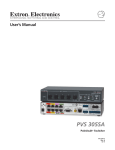 PVS 305SA User`s Manual