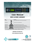 Johnson Systems Inc. 6-PORT Merger User Manual