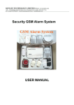Security GSM Alarm System USER MANUAL