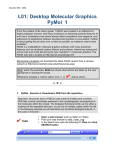 L01: Desktop Molecular Graphics PyMol 1