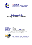 eLEGAL Deliverable D23: Library of model contracts