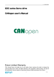 CANopen User`s Manual
