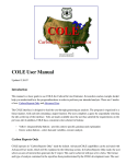 COLE User Manual