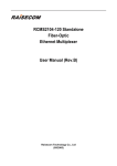 RCMS2104-120 Standalone Fiber-Optic Ethernet Multiplexer User