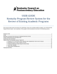 CPE Program Review system user manual