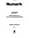 HARD DRIVE and DUAL CD PLAYER SYSTEM USER`S MANUAL