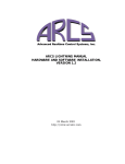 arcs lightning manual hardware and software installation, version 1.2