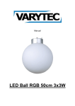 LED Ball RGB 50cm 3x3W