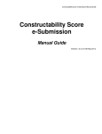 Constructability Score e-Submission