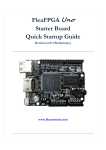 `FleaFPGA Uno` Starter Board - User Manual rev. 0.27