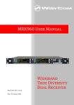 User Manual MRK960 User Manual Wideband True