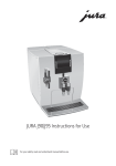 JURA J90/J95 Instructions for Use