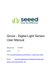 Grove - Digital Light Sensor User Manual