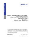 SuperH Family E10A-USB Emulator Additional Document for User`s