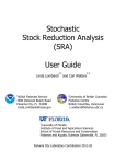 Stochastic Stock Reduction Analysis (SRA) User Guide