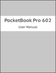 User Manual PocketBook Pro 602