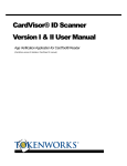 CardVisor® ID Scanner Version I & II User Manual