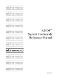 AMOS System Commands Reference Manual