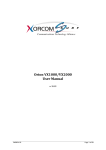 Orion VX1000 / VX2000 User`s Guide
