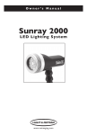 Instructions for use Sunray 2000 LED Lighting
