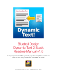Blueball Dynamic Text 2 v1.0 User Manual