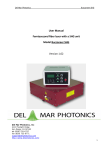 User Manual Femtosecond fiber laser with a SHG unit Model