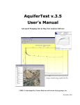 AquiferTest v.3.5 User`s Manual