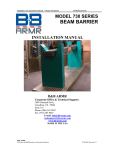 model 730 series beam barrier installation manual b&b armr