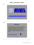 WHMIS -- Student Notes -